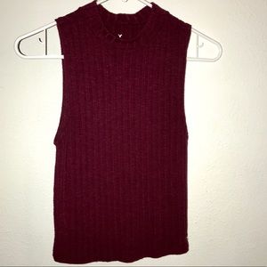 American Eagle cropped dressy tank